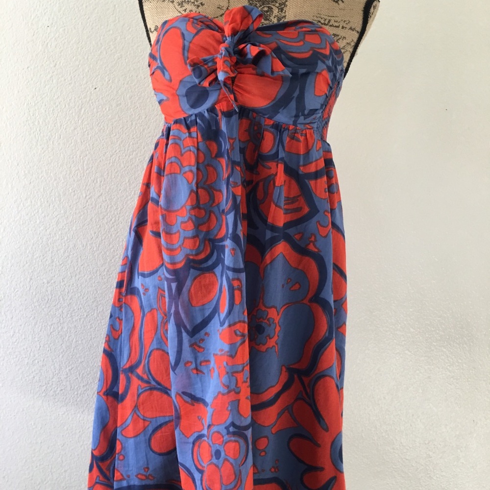 HD in Paris/ Anthropologie cotton strapless dress